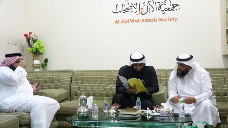 إستقبال جمعية الأل والأصحاب لفضيلة الشيخ خالد علي عبداللة من بريطانيا