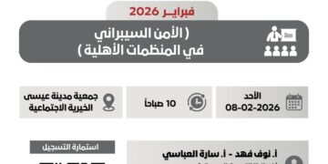 مشاركة جمعية الأل والأصحاب الخيرية في الدورات التدريبية للمنظمات الأهلية بعنوان « الأمن السيبراني في المنظمات الأهلية »